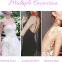 2 Pairs Women's Adhesive Bra,Strapless Backless Sticky Bra Lift Up Nipple Cover