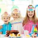 2 x 30 Pack Birthday Crowns for Kids Classroom, Paper DIY Crowns Hats for School Classroom Birthday Party Supplies