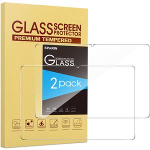 SPARIN 2 Pack Screen Protector for Samsung Galaxy Tab S10 Plus 2024/S9 Plus/S7 FE 5G/S8+/S7+ (12.4 Inch), Tempered Glass S Pen Compatible, Case Friendly