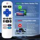 (Pack of 2) Remote Control Only for TCL Onn Hisense Sharp Philips Westinghouse Insignia Element TLC Roku Smart TV Ruko Ruku Roko Remotes Replacement