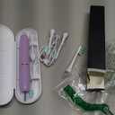 kingheroes Electric Toothbrush Set, Comes with 8 Brush Heads & Travel Case,4 Modes with 2 Minutes Built in Smart Timer, One Charge for 60 Days, 42000 VPM Motor (Purple)