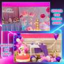 Janinka 3 Pack 10 Feet Foil Fringe Garland Pink Metallic Tinsel Streamers Glow in The Dark Party Supplies Banner Wall Hanging Curtain Backdrop for Halloween Wedding Parade Birthday Decoration