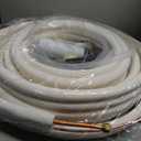 50 FT Air Conditioning Copper Hose Extension, 1/4 and 3/8 Inch Thickened Insulation Cotton with Nuts and Other Accessories Fit for Mini Split Air Conditioner