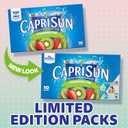 Capri Sun Strawberry Kiwi Flavored with other natural flavor Juice Drink Blend, 10 ct Box, 6 fl oz Pouches BB 2/6/26