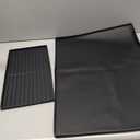 Golener Silicone Coffee Mat Set - 24" x 16" Coffee Bar Mat for Countertop, Kitchen Station Pad Accessories Fit Under Coffee Maker or Machine, Dish Drying Mat, Heat Resistant Kitchen Gadget, Black