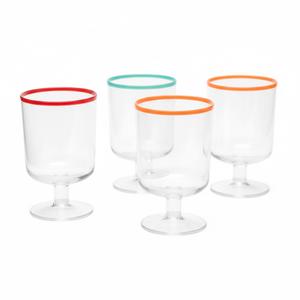 Infuse 4 PC Stackable Glass Goblet Set