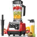 1800W Blender for Smoothies, Countertop Blenders for Kitchen with 70 Oz BPA-Free Pitcher and 20 oz To-Go Cup, 28000 RPM High-Speed Motor Blender for Ice Crushing, Frozen Drinks, Milkshakes (BlackRed)