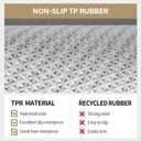 GRANNY SAYS Kitchen Mats for Floor, Kitchen Rugs Non Slip Washable, Runner Rugs for Kitchen Floor, 47 x 17.7, Stain Resistant Comfort Standing Mat Made of 100% Polypropylene, Black-Stripe (1'6" x 3'11")