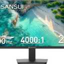 SANSUI Monitor 24 inch 100Hz Computer Monitor FHD 1080P PC MonitorHDMIFreeSyncHDREarphone Jack Ergonomic Tilt for Home and Office (Black)