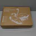 APSMILE Fluffy Down Feather Fibers Comforter King Size, Organic Cotton Cover Down Feather Fibers Duvet Insert for Warm Weather, High Fill Power Lightweight Blanket for Summer (Ivory White, 106x90)