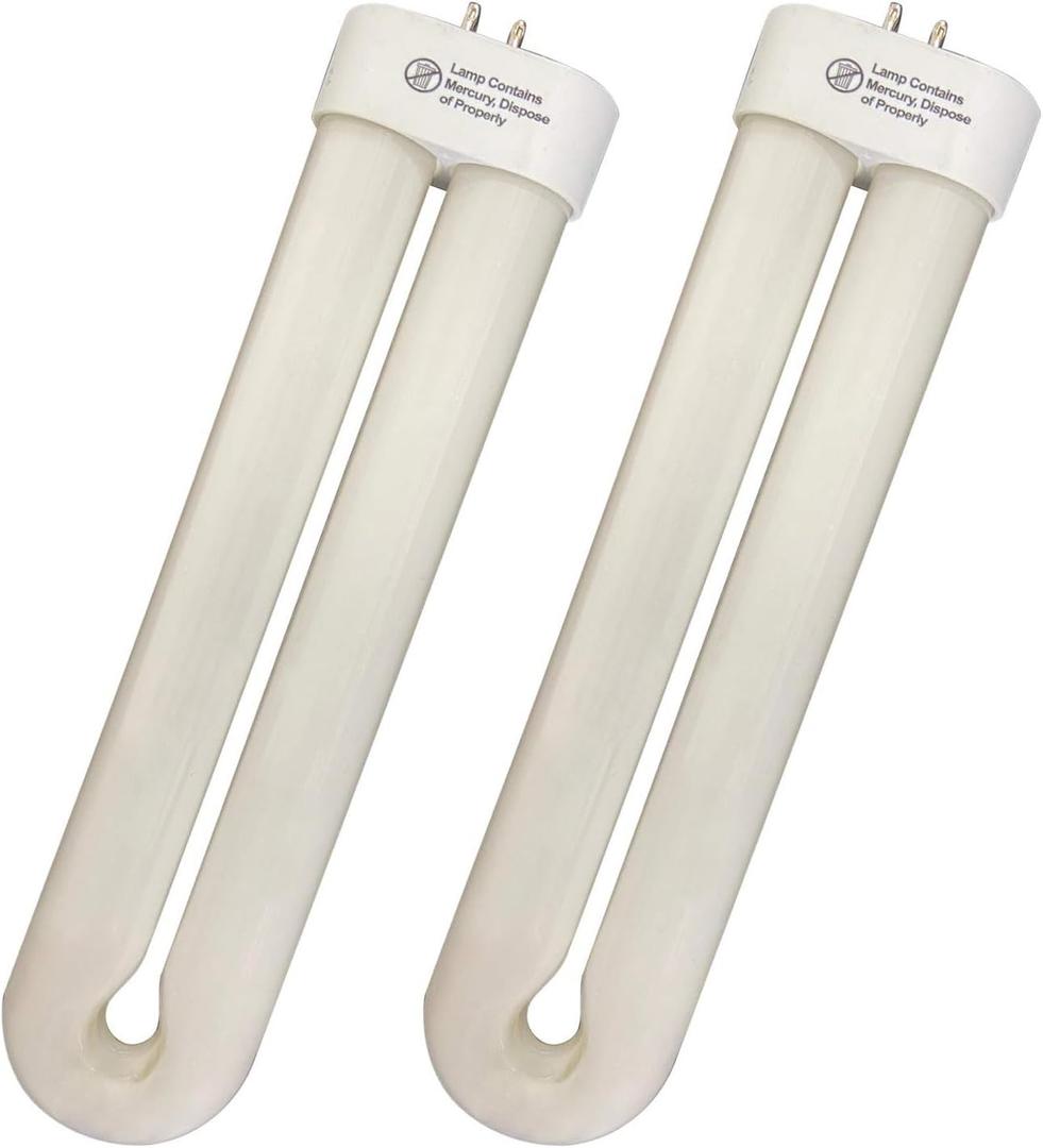 junxing BF190 Replacement Bulbs, Black Light Bulb Compatible with BK-40D, FUL32T8/BL 365nm, U Shape BL lamp,10 inch 32 Watt 2 Pack