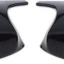Carbon Fiber Pattern Side Mirror Cover Caps Compatible with BMW 2005-2008 E90 E91 / 2006-2009 E92 E93 PRE-LCI