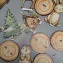 12Pcs Woodland Animal Table Centerpiece Forest Animal Wood Tabletop Detachable Sign Rustic Tiered Tray Decor for Baby Shower Gender Reveal Birthday Photo Props Party Favor Supplies