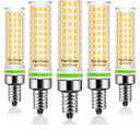 E12 LED Bulb 100w Equivalent 1200lm 4000K Led Candelabra Bulbs Natural White 10W T6 C7 Candle Light Bulbs for Ceiling Fan Pendant Lighting Salt Lamp Non-dimmable(5Pack)