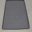 ukeetap Extra Thick Silicone Mat Waterproof with Raised Edge 19 x 12, BPA Free Non-Slip Dog & Cat Food Mat, Feeding Mat for Food and Water Bowls, Spill Proof Mat to Protect Floors, Gray