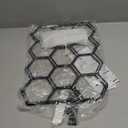 Nuovoware Countertop Wine Rack, 14Bottle Freestanding Modern Carbon Steel Holder Hexagonal Structure, 3 Tier Tabletop Wine Bottle Organizer Storage for Cabinet, Pantry, Black+Retro Brown