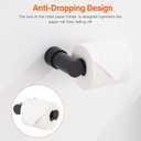 2 x KPW Toilet Paper Holder, Wall Mounted Toilet Roll Holder for Bathroom, Washroom and RV, Matte Black Paper Towel Holder 2 Pack