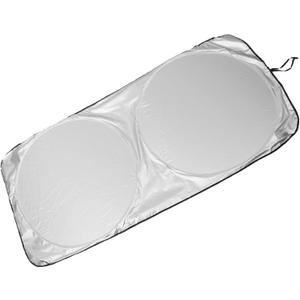 uxcell Black Silver Tone Rear Windshield Sun Shade for Car
