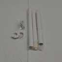 Closet Rods for Hanging Clothes, 17 to 54 Inches Stepless Adjustable Metal Closet Rod, 1.3 Inches Heavy Duty Clothes Hanging Rod for Closet Wardrobes Laundry RV (Matte White)