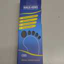 Plantar Fasciitis Feet Insoles Arch Supports Orthotics Inserts Relieve Flat Feet, High Arch (Mens 7-7 1/2 | Womens 9-9 1/2) (Gray)