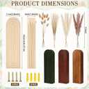 4 Pcs Wood Wall Planter Vase with Artificial Flowers, Farmhouse Boho Wall Hanging Decor for Living Room Entryway Bathroom Bedroom Kitchen Office Home Decoration(24 Pcs,Dried Pampas Grass)