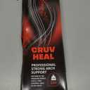 CRUVHEAL 220+ lbs Plantar Fasciitis High Arch Support Insoles Men Women - Orthotic Shoe Inserts - Boot Work Shoe Insole (M, Black) (M(Men 9-10.5/Women 10-11.5))