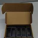 uxcell 16 Pcs Rectangle Tubing End Caps 2 3/8 x 1 3/16 Inch Plastic Hole Plugs Insert End Cap for Metal Tubing Post Chair Leg Table Bookshelves Furniture, Black