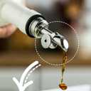 LYEOBOH Olive Oil Dispenser Bottle with Spout, Oil Dispenser for Kitchen - 17 OZ Ceramic Oil Dispensing Bottles for Kitchen, Cooking Oil Dispenser, Vinegar Dispenser Bottle Pour, White