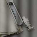 LazBlinds No Drill Roman Shades, Light Filtering, 32.5"W x 48"H, Off White