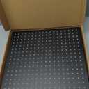 BESy 16 Inch Rain Shower Head, 16" Square Rainfall & High Pressure Stainless Steel Bath Showerhead, 1/16" Ultra Thin, Waterfall Full Body Coverage with Silicone Nozzle, Matte Black Finish