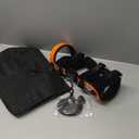 ELITE Knee Support Brace, Flexible, Adjustable with Stainless-Steel Gear Hinges for Ligament, Sports Injuries, Arthritis, Pain Relief, for Men and Women, Orange, Size 9