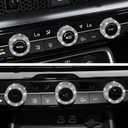 TOMALL Bling AC Air Conditioning Knob Button Cover Compatible with Honda Accord 2024 2025 for CRV HRV Civic Centre Console Air Conditioner Switch AC Climate Knob Cap Bling Interior Accessories for Car