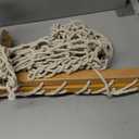 Cotton Rope Hammocks with Wood Spreader,Traditional Hand Woven Children Hammock for Outdoor, Indoor,Patio, Backyard,Accommodates One Person with a Weight Capacity of 220 lbs.