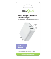 CellCandy Fast Charge Dual Port Wall Charger