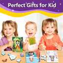 2 x Foil Art Craft Activity for Kids.Foil Foam Stickers Princess Dress-Up Paper Dolls Play Set.2 in 1 Art and Craft for Kids,Creative Travel Toys, Birthday Gifts for Boys & Girls Ages 4 and Up (purple)