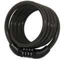 Master Lock Bike Lock Cable with Combination Black, Pack of 6