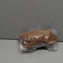 Belle Poque Women Vintage Pleated Skirt with Pockets A Line Midi High Elastic Waist Flared Skirt for Office Daily (Brown)