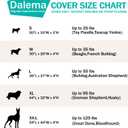 Dog Bed Cover,Waterproof Tough Plastic DIY Pet Bed Cover,Non Stick Hair Easy to Clean Rectangular Fillable Dog Bed Covers with Zipper(Dark Grey,54" L x 44" W x 4" Th,Cover Only)