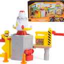 Rubble & Crew, Launch & Spin Spaceship Playset with Rubble Toy Figure in Construction Uniform, Kids Toys for Boys & Girls Ages 3 and up