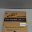 Toddler Airplane Bed & Travel Essentials - Kids Airplane Seat Extender, Portable Plane Bed for Flights (Black)