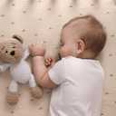 Blissful Diary Muslin Crib Sheets for Girl Boy, Boho Neutral Soft Cotton Baby Sheet for 52''x28'' Standard Crib Mattress, 2 Pack(Sunshine&Brown)