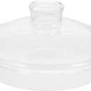 Uonlytech Transparent Teapot Lid Replacement 3.70X3.70X1.96In Clear Glass Kettle Cover Easy Use Tea Pot Accessory for Home Party Camping