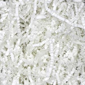 2 Lb Shredded Paper for Gift Baskets, Filler Paper for Gift Boxes, Crinkle Cut Paper Shred Filler for Gift Wrapping, Basket Filling, Birthdays, Weddings, Anniversaries (White)