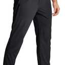 MAGCOMSEN Men's Joggers with Zipper Pockets Lightweight Hiking Sweatpants Athletic Pants for Men Running Workout Training Gym (32, Black)