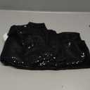 B-COOL Black Sequin Table Overlay 50x50 inch Square Sequin Tablecloth Halloween Sparkle Glitz Tablecloth Popular Sequin Decoration Tableclcoth