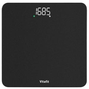 Vitafit Scale for Body Weight, High Accuracy 0.1lb by Our Professional Factory Since 2001, Digital Weight Scale LED and Step On, 3*AAA Batteries Included, 400lb/182kg, Spray Silver Black