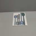 ChefAide 5 Pieces Silicone Spatula Set, Food Grade Rubber Spatula, Upgrade Strong Handle with Ergonomic Grip, Heat Resistant Up to 600°F for Nonstick Cookware, Cooking