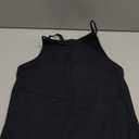 LASLULU Womens Sports Bra Seamless Long Crop Tank Racer Back Spaghetti Strap Workout Yoga Bra Padded Halter Neck Casual Tops (Large, Black)