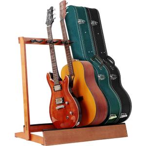 Nefelibata Multiple Guitar Stand 5 Holders Wooden Guitar Stands Floor Rack for Guitars and Case,Electric,Acoustic Guitar, Bass, Cello-German Ash wood Nefelibata Multiple Guitar Stand 5 Holders Wooden Guitar Stands Floor Rack for Guitars and Case,Electric,Acoustic Guitar, Bass, Cello-German Ash wood