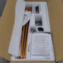 Ceiling Fans with Lights and Remote, 52 Inch Outdoor Ceiling Fan for Patios Indoor with 3 Downrods, 3 Blades Modern Ceiling Fan, 6 Speed Reversible Quiet DC Motor Solid Wood Fan,52in,Walnut